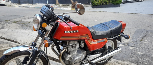 Cb 400 Vermelha 1981 Placa Preta Colecionador