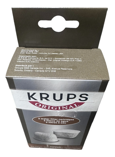 Filtro De Agua Para Cafetera Krups F47200 (caja C/2 Filtros)