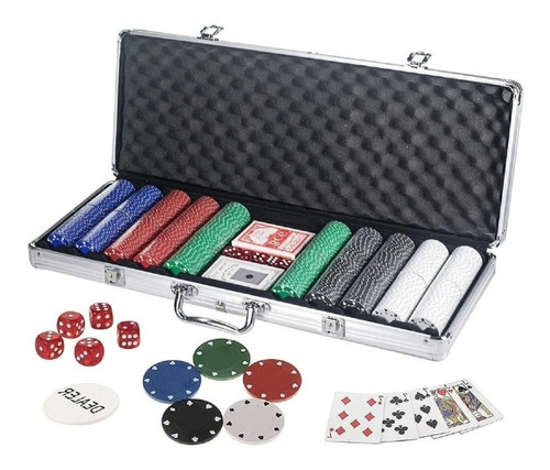 Set Poker 500 Fichas Poker Maletin Set De Poker Profesional