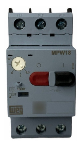 Disjuntor Motor 18a Weg Mpw18-3-u010 Faixa Ajustavel 6,3-10a