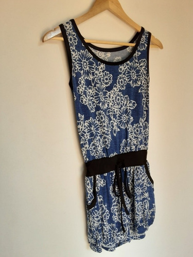 Enterito De Short Italiano De Lycra Estampado, Talla S