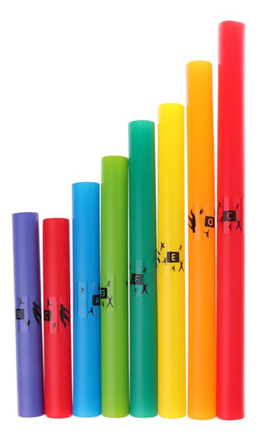 8 Tono Diatónica Regla Set Percusión Instrumento Tubos