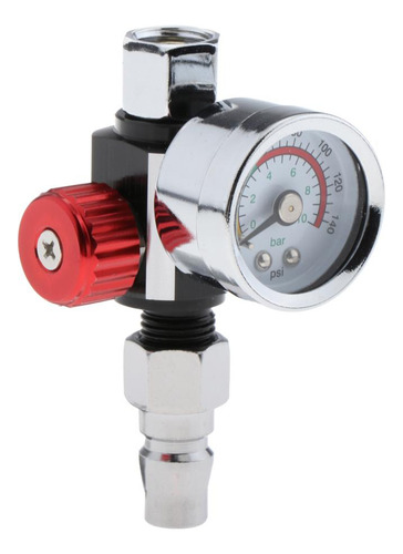 Manómetro De Presión De Aire De Pulverización Rojo 3.2cm
