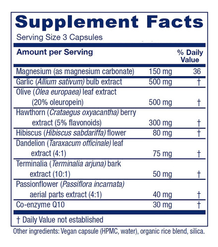 Suplemento Vitanica Vasoblend Cardiovascular Support 180 Cáp