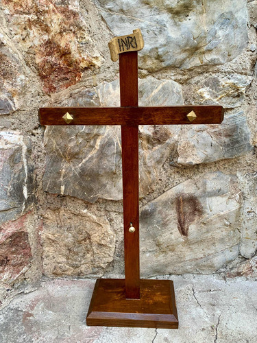 Antigua Cruz De Madera Para Adornarse