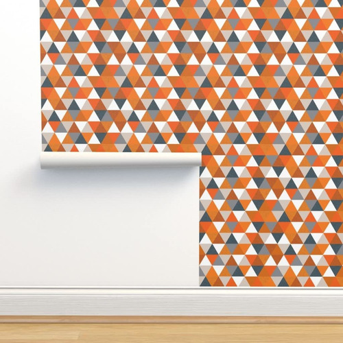 Peel Stick Wallpaper 3ft 2ft Pizarra Gris Naranja Papel