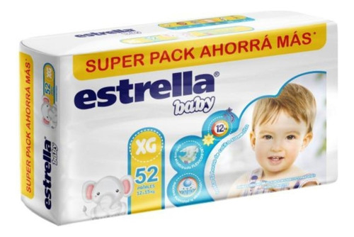 Estrella Pañal Superpack Ahorro Talle Xg