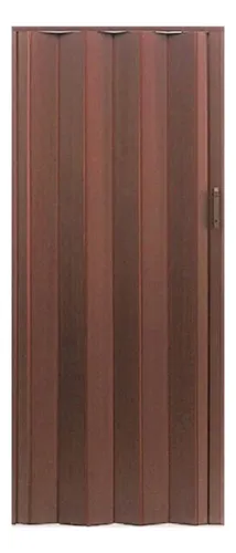 Puerta Plegadiza De Pvc Ciega Fracas De 10 Mm Cedro 95x204