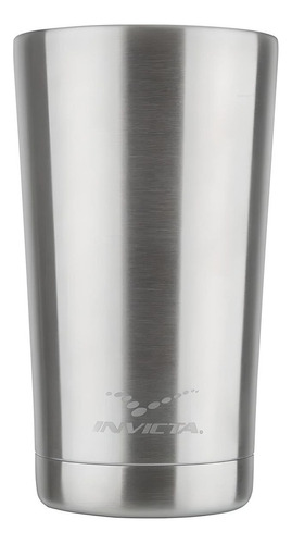 Copo Térmico 500ml Inox Fosco Invicta Cor Prateado Sem desenho