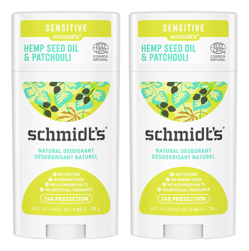 Schmidt's Desodorante Natural Sin Aluminio Para Mujeres Y Ho