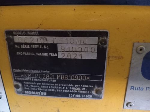 Excavadora Komatsu Pc 210 Con 1200 Horas