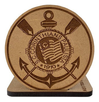 Imagem 5 de 7 de Porta Copos Escudos Chopp Kit 8 Unidades Corinthians Times