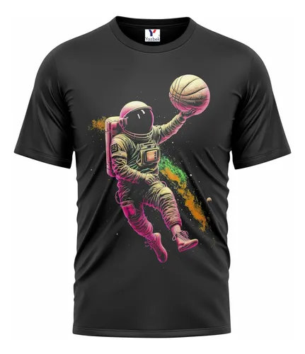 Playera Basketball Astronauta 100 Algod n Cuotas sin inter s