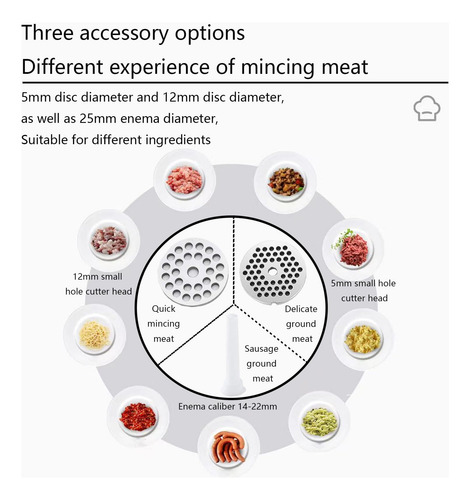 Moedor De Carne Cam2 Heavy Duty Manual Em Aço Inoxidável #10