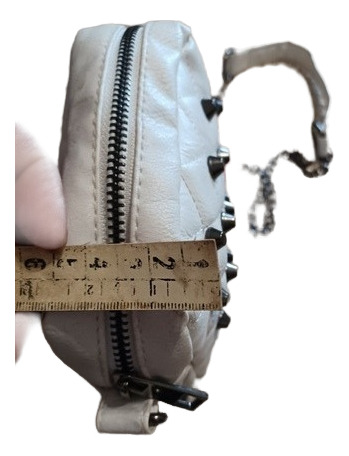 Cartera Blanca Cuero Sintetico