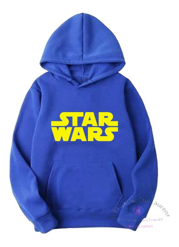 Saco Buzo Hoodie Star Wars Adulto Capota 