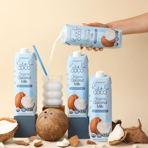 Bebida De Leche De Coco Original Orgánica Real Coco (paquete