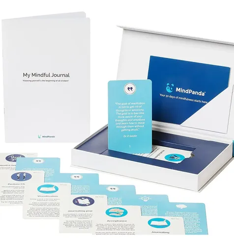Tarjetas De Afirmaciones De Atención Plena - 50 Hojas De Ejercicios De Meditación Y Mindfulness Para Niños, Adolescentes Y Adultos - Regalo De Relajación Y Bienestar