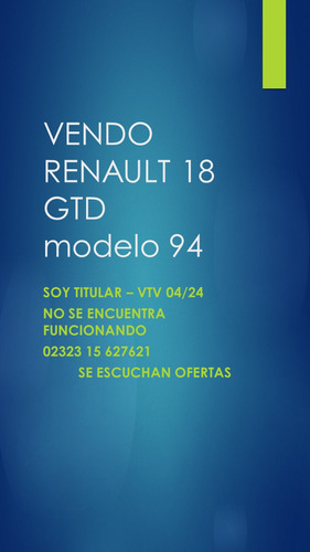 Renault R18 Gtd