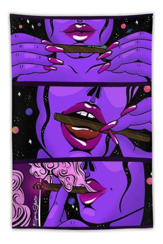 Hippie Hippy Tapiz De Pared Trippy E   Girl Art Gran Ta...