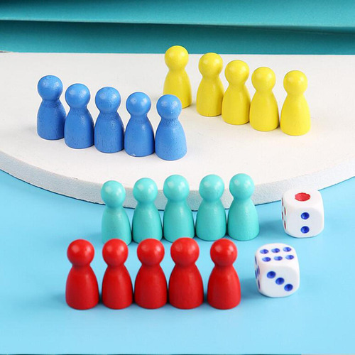 4 Juego De Ajedrez Con Peones De Colores 4 Piezas
