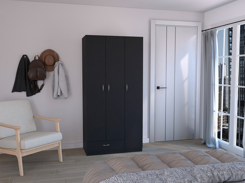 Closet Armario Z 184x90x47 1 Cajon Rta Color Wengue
