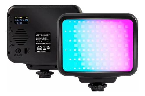 Panel Luz Led Rgb 5009c Para Videos Y Fotografía Profesional