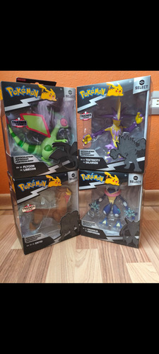 Lote Pokémon Select Entei, Toxtriciti, Flygon, Greninja (Usado)