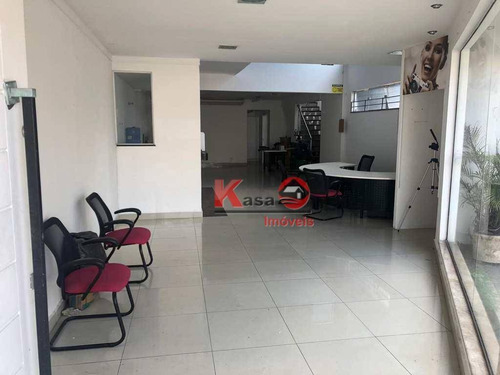 Casa Para Alugar, 400 M² Por R$ 15.000,00 - Vila Matias - Santos/sp - Ca0966