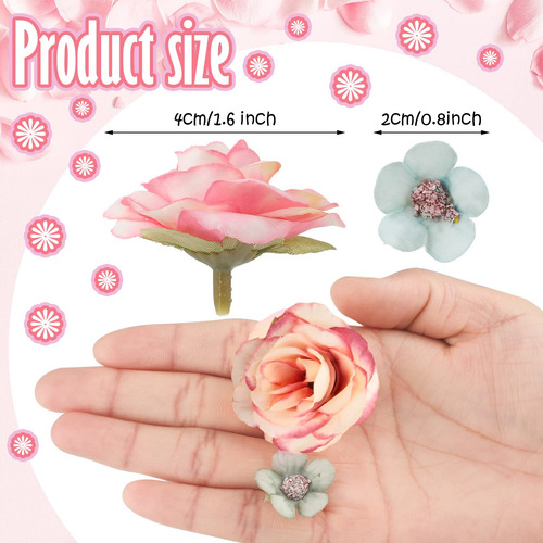 174 Piezas De Flores Falsas Para Manualidades, Pequeñas