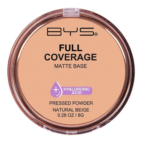Imagen 1 de 5 de Polvo Compacto De Alta Cobertura Light Beige Bys Original
