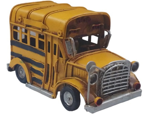 Bus Escolar Decorativo De Lata 8532 Milouhobbies