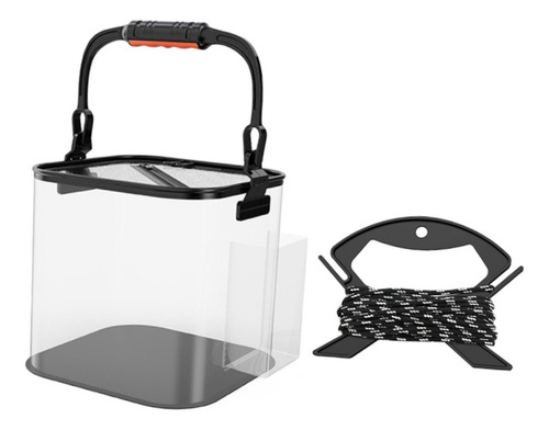 Contenedor De Agua De Pesca Bolsillo Lateral De Black20cm