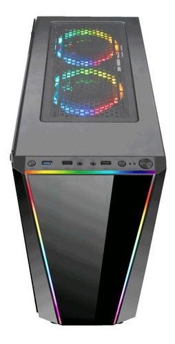 Gabinete Gamer Redragon Tailgate Gc-702 Rgb Vidrio Templado*