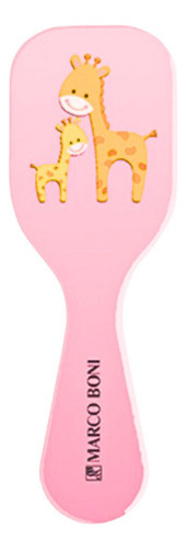 Kit Baby Escova Cerdas Macia E Pente Zoo Mania Girafa