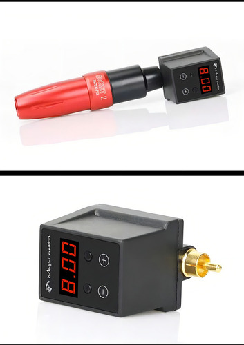 Mini Fonte Sem Fio Recarregavel Tattoo Tatuagem Wifi Rca Cor Preto