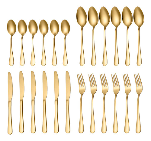 Flatware Flatware Hotel, 24 Piezas, De Acero Inoxidable, Par