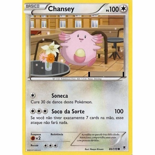 2x Chansey - Pokémon Normal Comum 80/119 - Pokemon Card Game