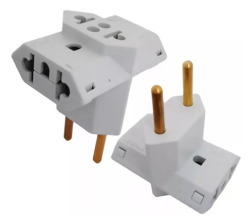Adaptador De Tomada Benjamim T Multiplicador 10a Com 10 Unidades