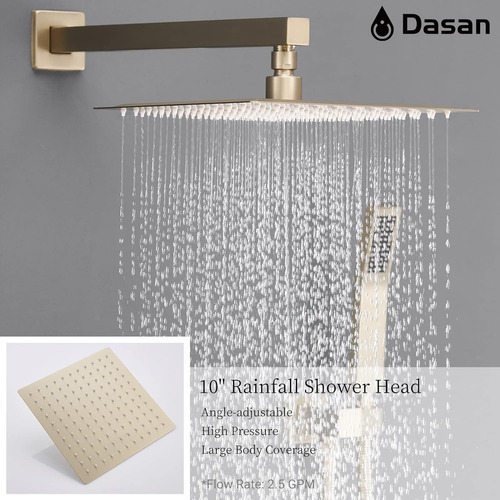 Da-ss03bg-s10w - Juego Completo De Grifos De Ducha De Bañera
