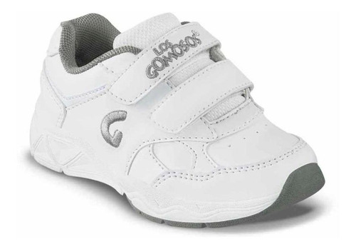 Imagen 1 de 6 de Tenis Escolares Gomyschool V New Blanco Unisex Los Gomosos