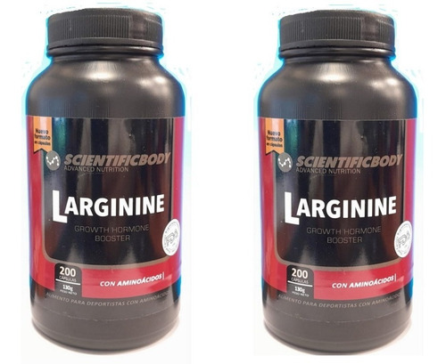 Pack 2 L Arginina Scientific Body 200 Cap C/u Envio Gratis