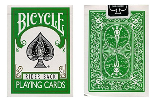 Mms Cards Bicycle Green Back Truco De Uspcc