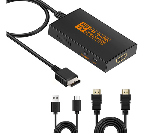 Zukvye Adaptador Convertidor Ps2 A Hdmi Para Hdtv Hdmi Monit