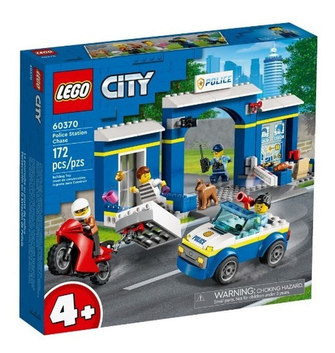 Kit Lego City Persecución En La Estación De Policía 60370 3+ Cantidad de piezas 172