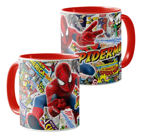 Pocillo Mug Spiderman Hombre Araña  Vengadores Ceramica