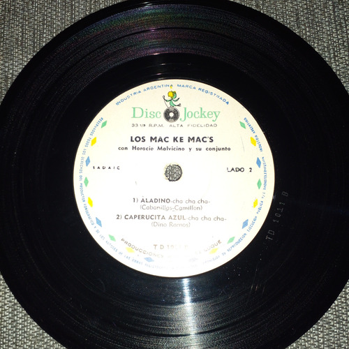 Los Mac Ke Macs Disco De Vinilo Ep Infantil Pinocho