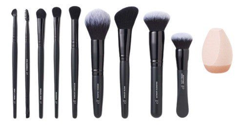 Elf Set De Brochas 10pz Ten Out Of Ten Brush Set Color Negro