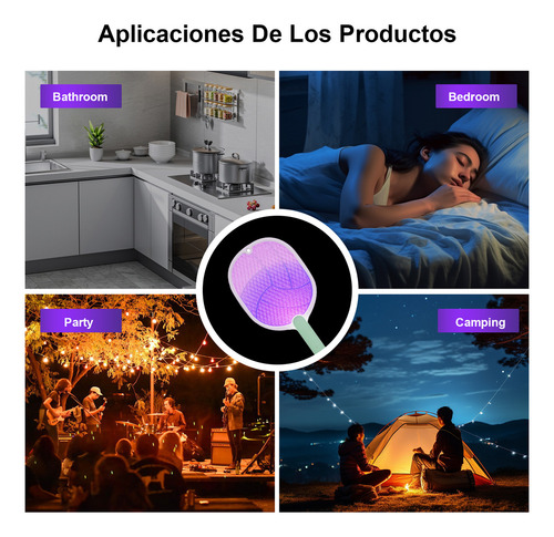 Recargable Matamoscas Y Mosquitos Eléctrico Baños, Almacenes Y Otros Lugares Moreka MD-100006 Color Amarillo