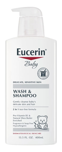 Eucerin Baby Wash & Shampoo Hipoalergenico 400ml Americano